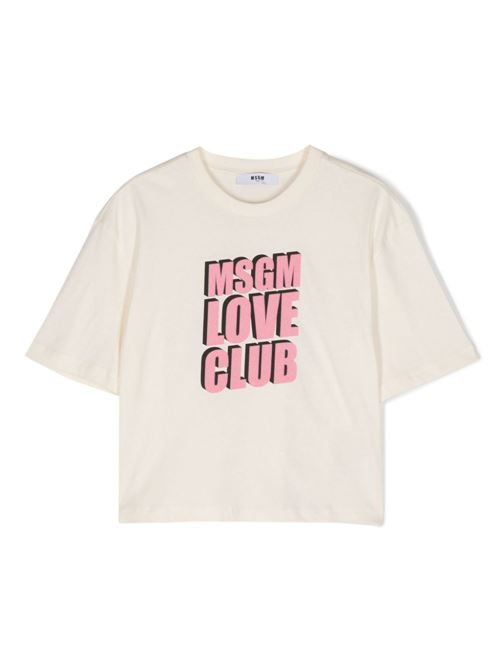 T-shirt bambina maniche corte MSGM KIDS | F4MSJGTH212013